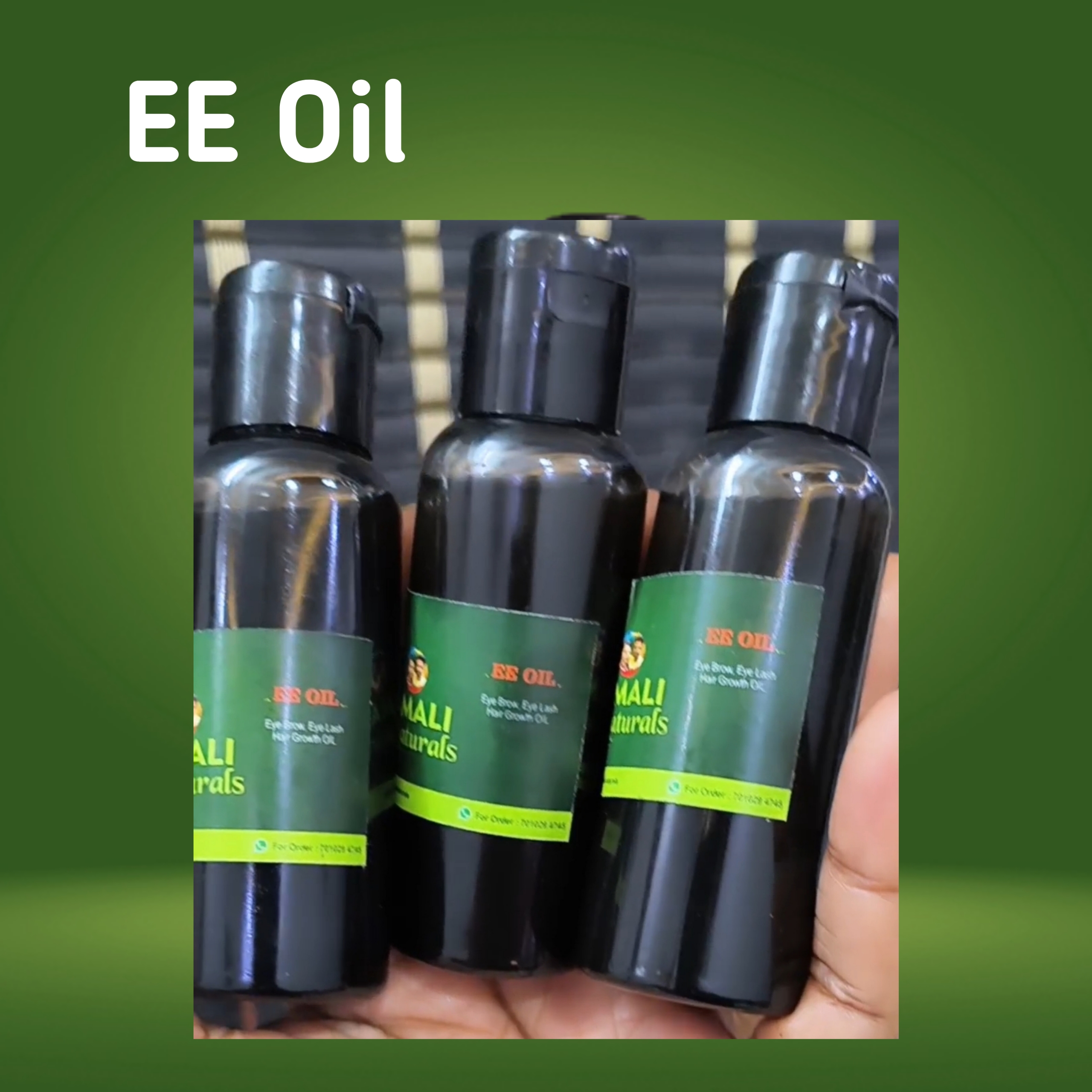 EE Oil ( Eye Brow , Eye lashes, Bald hair ) you can see result in 7 days for Eye brow and eye lashes - 50ml - Image 3