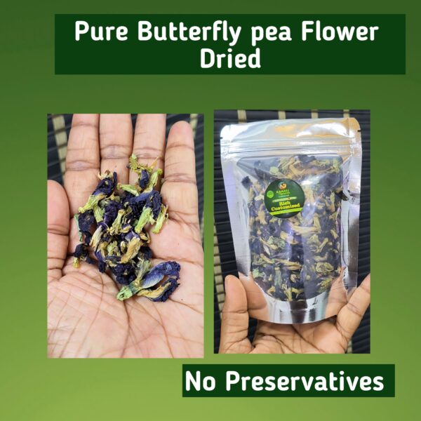 Rich Customized Dried Pure Butterfly Pea Flower - 25g